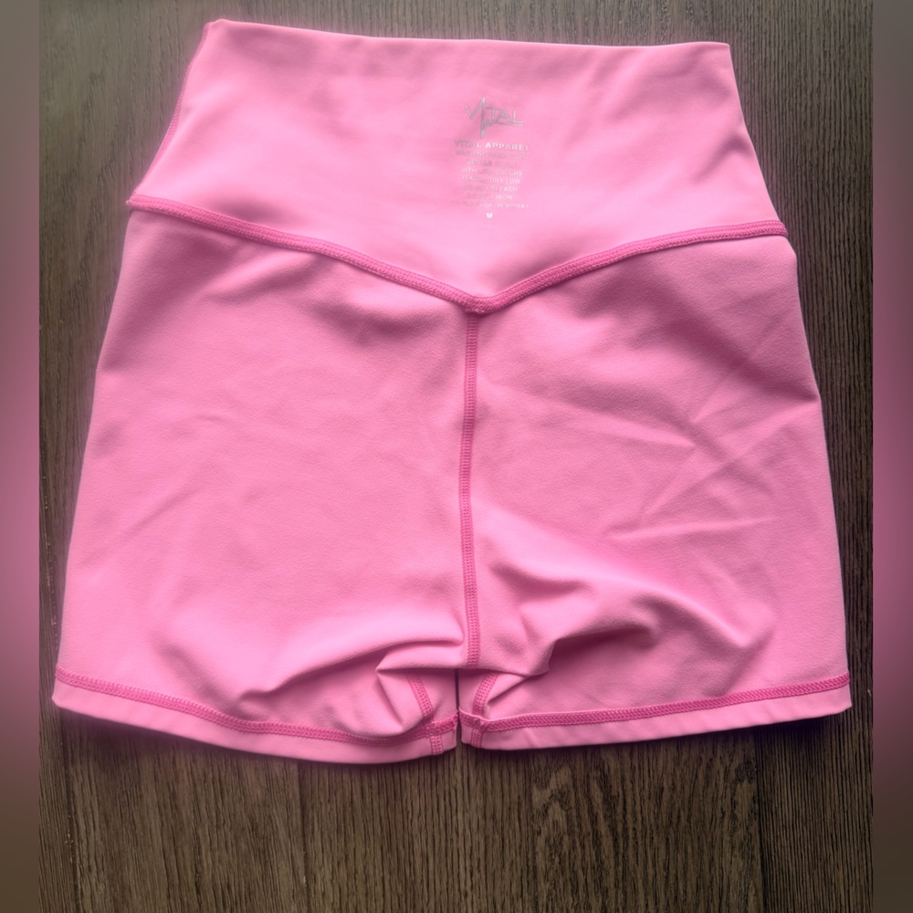 High-Rise Pink Active Bike Shorts - Picture 5 of 5